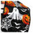 Spooky Halloween Ghosts Wired Ribbon - 2 1/2" x 10 Yards, Fall, Glitter, Pumpkin, Bats, Spiderwebs, Wreath, Swag, Hair Bows, Autumn