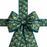 Elegant Peacock Feathers Wired Ribbon - 4 inch x 10 Yards