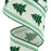 Buffalo Plaid Christmas Trees Ribbon - 2 1/2" x 10 Yards, Wired Edge