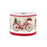 Christmas Bicycle Wired Edge Ribbon - 2 1/2" x 10 Yards, Red Stitched Edges