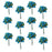 Aqua Artificial Silk Mini Roses - 12 Dozens, 144 Rosebuds Total