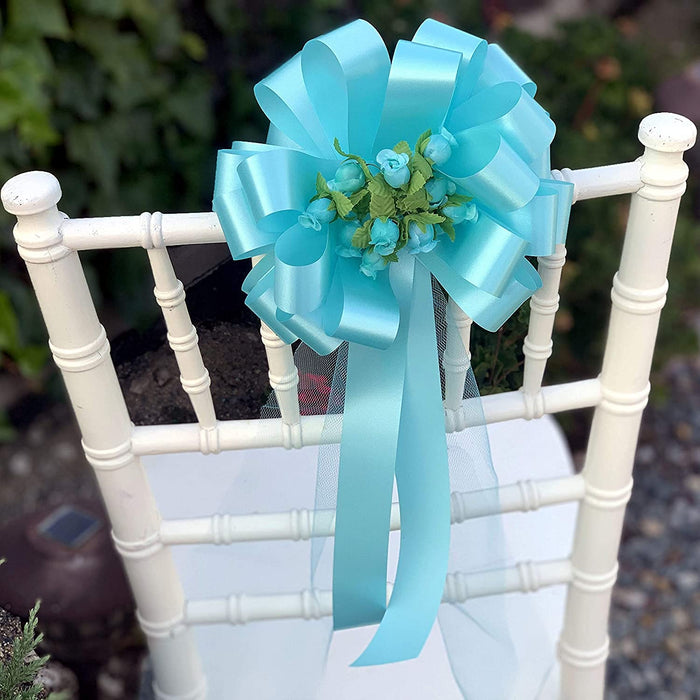 Aqua Artificial Silk Mini Roses - 12 Dozens, 144 Rosebuds Total