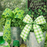 St. Patrick's Day Spring Green White Plaid Ribbon - 2 1/2" x 10 Yards