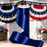 Patriotic Navy Satin Wired Ribbon- 4" x 5 Yards, 4th of July, America 250 Anniversary, Police Support, Father's Day, School Graduation, Wreath, Birthday, Gift Wrap, Election, 1776,  Veterans Day