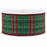 Green Red Tartan Plaid Ribbon - 2 1/2" x 50 Yards