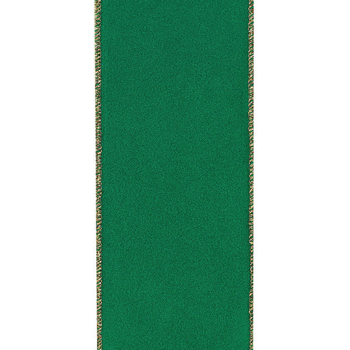 wired-edge-green-velvet-ribbon