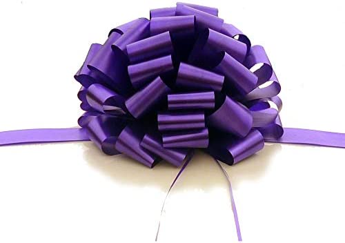 Large Purple Decorative Pull Bow - 16" Wide