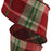 Vintage Plaid Wired Christmas Ribbon - 2 1/2" x 10 Yards