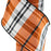 Autumn Plaid Wired Edge Ribbon - 4" x 10 Yards, Orange, Black, White