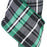 Faux Dupioni Plaid Wired Ribbon - 4" x 10 Yards, Green & Black