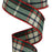 Red Green Tartan Plaid Ribbon - 1 1/2" x 10 Yards, Christmas, Wired Edge, Farmhouse Country Decor, Wreaths, Bows, Gift Wrapping, Winter Decorations, Fall, Thanksgiving, Boxing Day