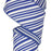 Royal Blue and White Diagonal Striped Wired Ribbon - 2 1/2" x 10 Yards