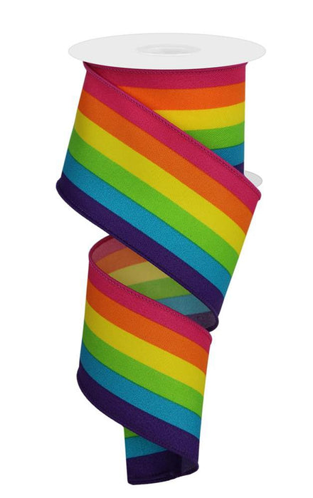 rainbow-striped-wired-edge-ribbon