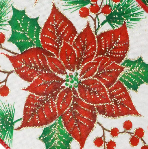 wired-edge-red-poinsettia-christmas-ribbon