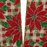 Poinsettia Plaid Christmas Tree Ribbon - 2 1/2" x 10 Yards