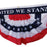 United We Stand Patriotic Pleated Fan Flag -Bunting,  Large 3 ft by 6 ft