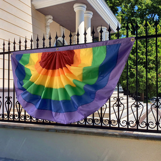 pride parade rainbow bunting flag