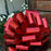 Large Metallic Red Gift Pull Bows - 14" Wide, Set of 6