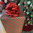 Big metallic red pull bow