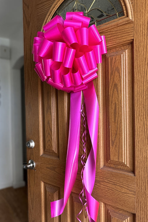 breast cancer awareness large pink bow