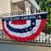 god bless america patriotic bunting pleated fan flag
