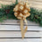 add instant pull bow in gold  to a fall wreath or christmas swag