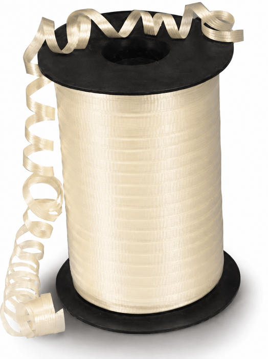 Ivory Decorative Crimped Curling Ribbon - 500 Yards, 3/16" Wide, Wedding, Reception, Christmas, Party Favors, Birthday, Gift Wrapping, Basket, DIY Crafts, Anniversary, Balloon Ties, Baby Shower