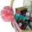 decorate gift baskets with instant pull string bows