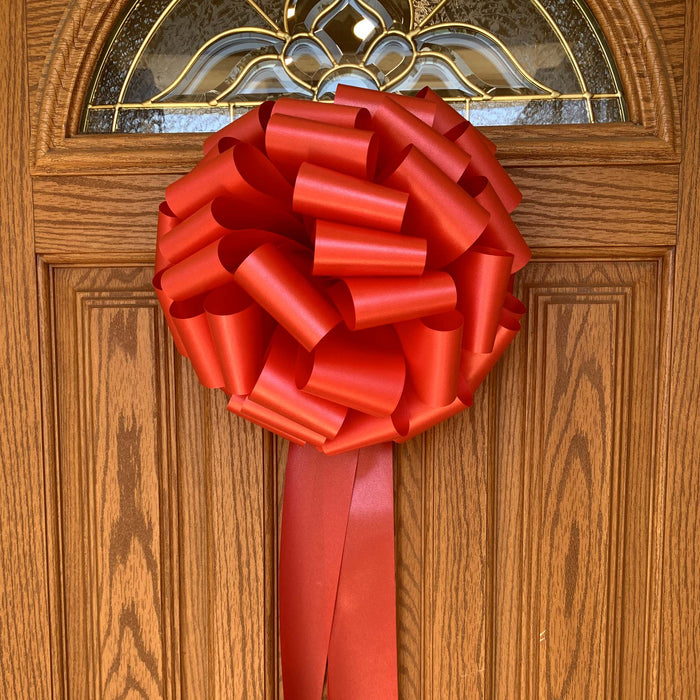 Big 12" Red Gift Bow -  Christmas Valentine's Party Decoration
