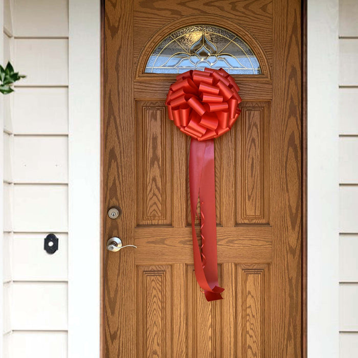 Big 12" Red Gift Bow -  Christmas Valentine's Party Decoration