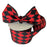 Red Black Diamonds Check Ribbon