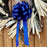 royal blue wreath bow