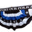 Thin Blue Line Pleated Fan Flag - Large 3 ft by 6 ft Support Our Police Bunting