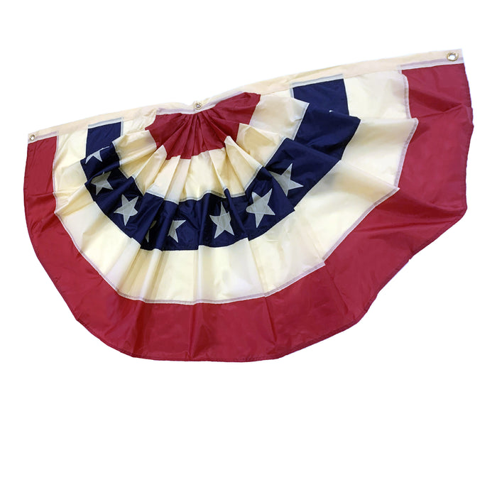 Tea Stained Patriotic Bunting Flag - 3' x 6'
