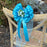 turquoise-wedding-bows-with-tulle-tails