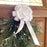 white christmas wreath bows