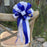 royal-blue-and-white-wedding-bows