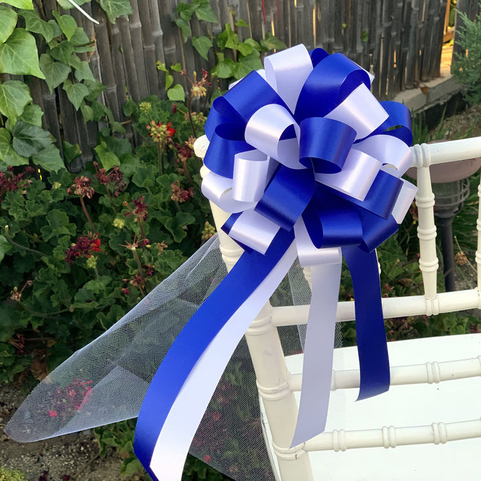 royal-blue-and-white-event-bows