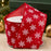 White Snowflakes On Red Ribbon - 2 1/2" x 10 Yards, Christmas, Wreaths, Garlands, Bows, Tree Decorating, Gift Wrapping, Presents, Centerpieces, Party Crafts, Wired Edge