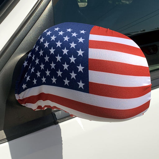 American Flag Side Mirror Covers for Large Cars - Set of 2