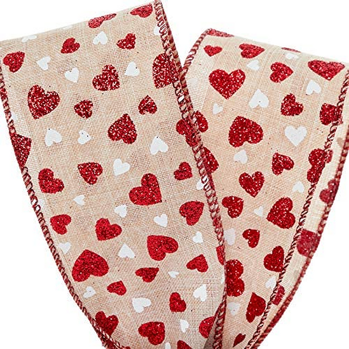 Red-Glitter-Hearts-Wired-Edge-Ribbon