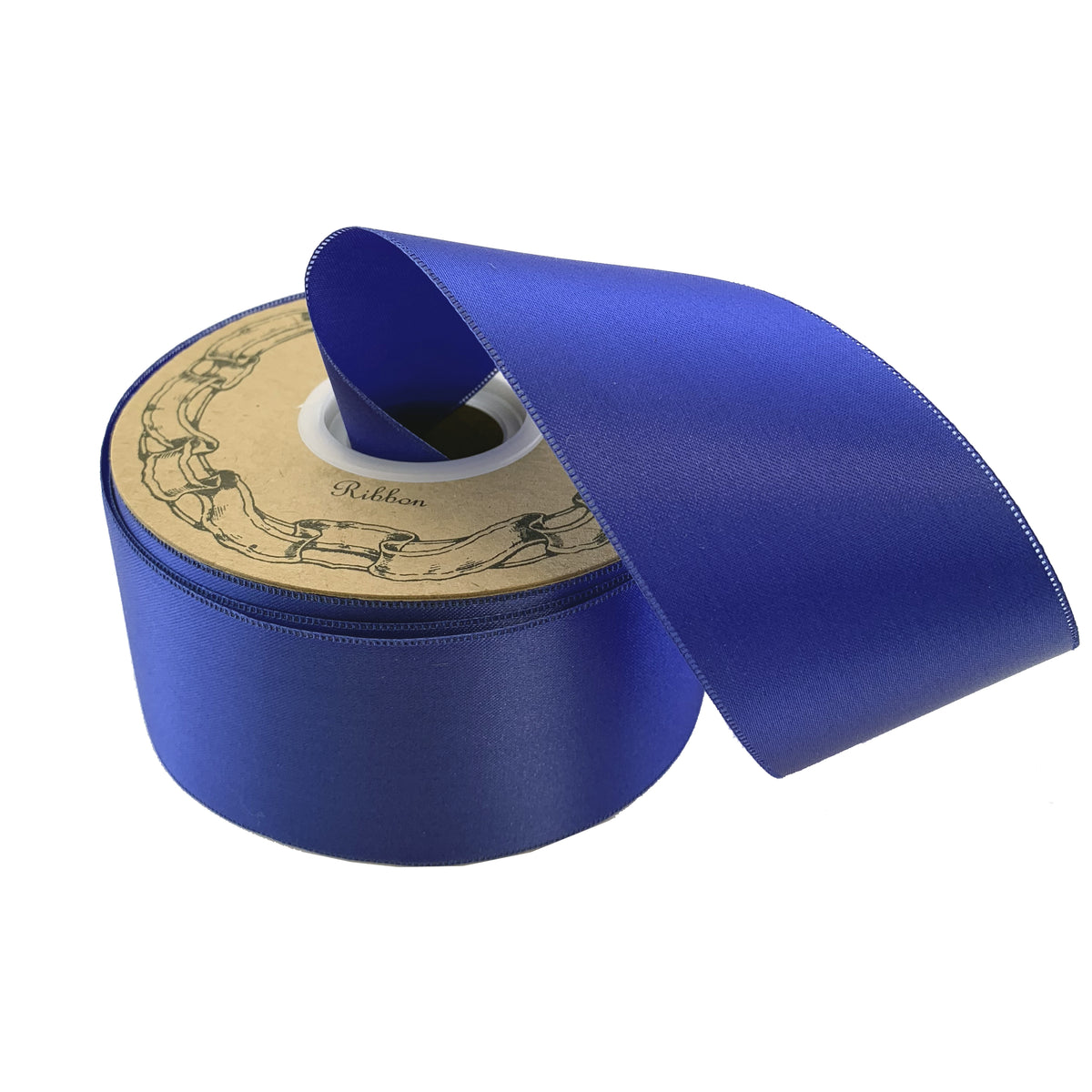 Royal Blue Satin Fabric Ribbon - 2