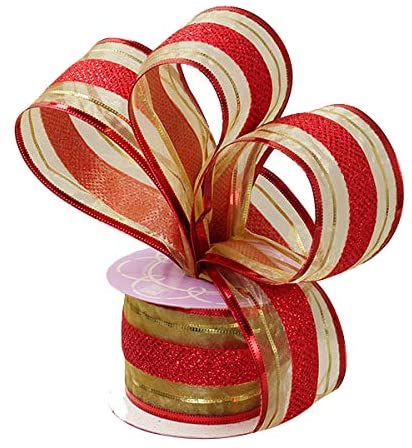 red-glitter-striped-wedding-ribbon