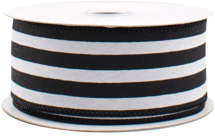 black-white-satin-striped-ribbon