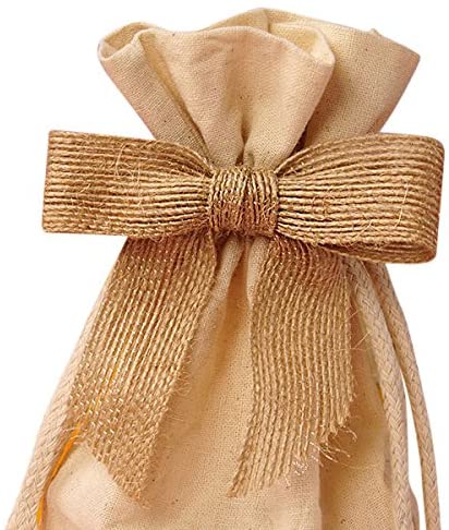 Pre-Tied Red Jute Burlap Bows - 3 Wide, Set of 12, Wired Craft Ribbon,  Valentine's Day, Wedding Embellishments, Gift Bows, Birthday, Party Favors