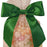 Pre-Tied Emerald Green Satin Bows - 4 1/2" Wide, Set of 12