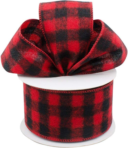 wired-edge-checkered-christmas-ribbon