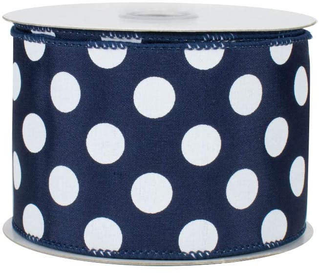 navy-blue-ribbon-with-white-polka-dots