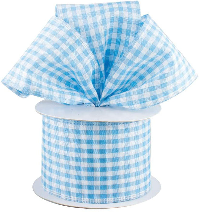 wired edge-checkered-easter ribbon