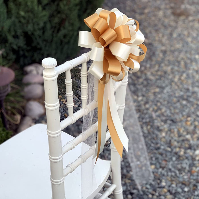 gold-and-ivory-anniversary-bows